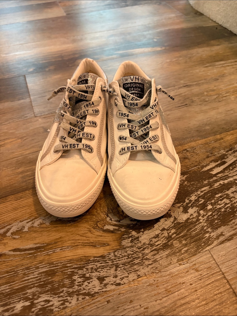 Vintage Havana Beige and Cream Women's Sneakers